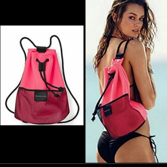 ๐ค๐ VICTORIA'S SECRET NEOPRENE DRAWSTRING BEACโฆ - Picture 2 of 4